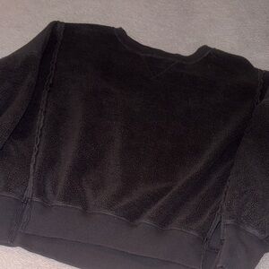 American Eagle Outfitters Charcoal Fleece Pullover